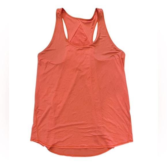 Lululemon Essential Tank Top Pleated Warm Coral - Size 6 - Picture 1 of 8